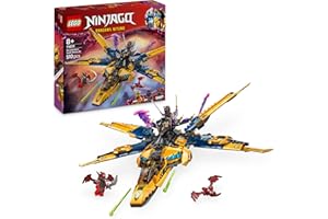 LEGO Ninjago Le Super Avion tempête de Ras et Arin - Jeu de Construction avec Drone à tête de Dragon et 3 minifigurines - Idée Cadeau pour garçons et Filles dès 8 Ans Amateurs de la série TV 71833