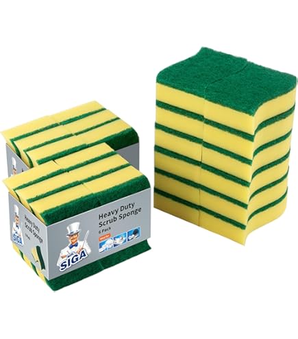 24 Pack Heavy Duty Washing Up Sponge, Commercial Grade Scrub Sponge, 15 X 10 Cm And 4 Cm Thickness - View #2