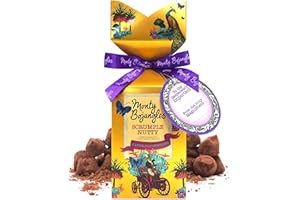 Monty Bojangles Scrumple Nutty Cocoa Dusted Chocolatey Truffles Gift Box (150g), Hazelnut Flavoured Truffles, Award-Winning Luxury Chocolatey Truffles, Gift Set With Ribbon & Personalised Message Card