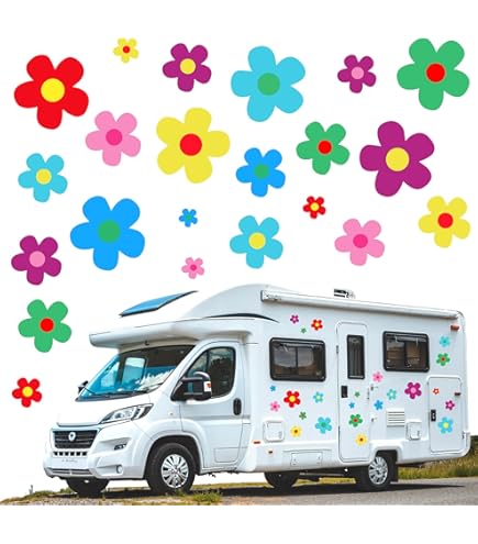 GORGECRAFT 4 stijlen 4 vellen hibiscus bloemen autostickers Hawaï-stickers en stickers