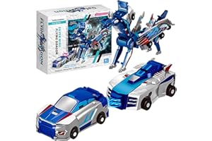 Vibbang 2 Stück Einhorn Roboter, Transformierendes Auto Roboter Spielzeug, Unicorn Cars Spielzeug, Kollision Deformation Kombinierter Roboter, Einhorn Auto Roboter Set