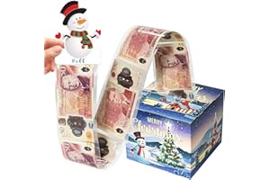 Teyomi Christmas Money Gift Boxes, Christmas Pull Surprise Gift Box with 40pcs Transparent Bags, Christmas Money Box Cash Gift Pull for Kids Girlfriend Presents (Blue)