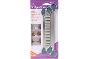 POLYFORM Sculpey Super Slicer con asas, Acero inoxidable, plata, 1, 3