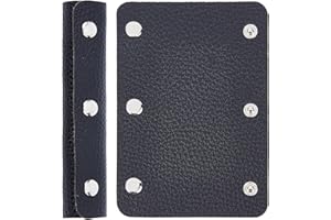 GORGECRAFT 2 PCS Sac à Main Poignée Cuir Wrap Couvre Noir Sac Poignée Protecteurs Bagages Poignée Wraps Sangle pour DIY Artisanat Bourse Portefeuille Sac Fourre-Tout Valise Décoration Accessoires