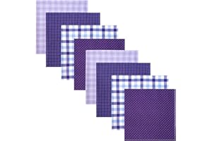 Retreez 8 Stück Reine Baumwolle Gemischte Taschentücher für Herren Geschenkset