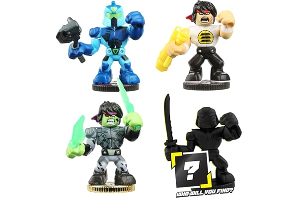 Akedo Ultimate Arcade Warrior Collector Pack Mini Battling Action Figures Ready, Fight, Split Strike, 2.19 x 1.65 x 2.21 inches