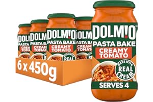 Dolmio Pasta Bake Creamy Tomato Pasta Sauce Jar, Bulk Multipack 6 x 450g