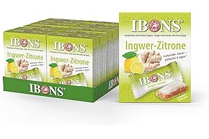 ‎IBONS IBONS Kaubonbons 12 x 60 g (Ingwer-Zitrone)