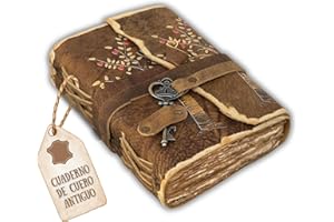 URBAN LEATHER Diario De Cuero Vintage Con Diseño De Árbol De La Vida, Con Páginas De Papel Sin Rayas, Regalo Para Hombres Y Mujeres, Cuaderno De Escritura Impreso