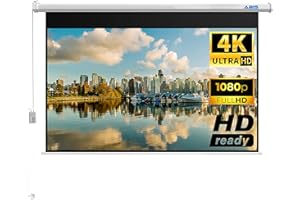 ABIS BEYOND FUTURE ABIS 100" Electric Motorised Projector Screen | Support 16:9 Aspect Ratio Resolution FHD, 2K to 8K | Perfect for Meeting, School, Home, Theatre, Cinema Indoor