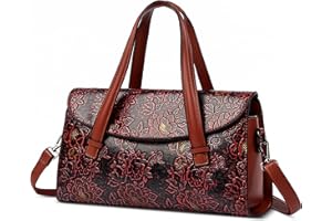 DEEVORCA Mujer Bolso de Mano Delicado Mujer Bolso Bandolera Moda Bolsa Mensajero Diseño Impreso Elegante Bolso Tote Bolso de Mano Clásico Mujer Bolsa Bandolera Impermeable PU Cuero