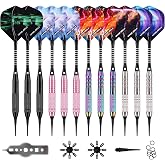 WIN.MAX Darts with plastic tip for electronic dartboard 12 pieces soft darts set 18 g professional soft darts