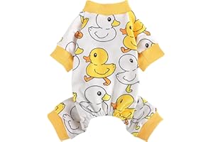 DOSUYI Hundekleidung Hunde-Pyjama für kleine Hunde, Mädchen, Jungen, superweich, niedlich, Hundepullover, Pyjama, Herbst, Winter, warm, Welpen, Einteiler, Haustierkleidung, dehnbare Jumpsuits, Hundepullover,