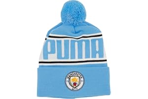 MANCHESTER CITY FC Manchester City X Puma Bobble Bronx czapka beanie niebieska, NIEBIESKI, rozmiar uniwersalny