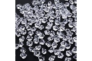 AWARDSEN 500 Stück Transparent Acryl Deko Diamanten, Edelsteine für Hochzeit, Kunsthandwerke Deko, Glitzersteine, dekosteine, Party, Vasenfülle, Muggelsteine Bunt