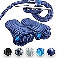 Premium Nylon Boat Dock Lines for Docking 1/2'' x 20' | Double Braided Marine Rope & Mooring Line| Ropes for Docking with Loop | UV & Saltwater Resistant Dock Ropes for Boats & Pontoons