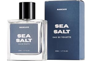 ManCave Havssalt Parfymspray, Eau De Toilette för Män, 50 ml, Herrparfym med Havsmossa & Drivved, Rakning Present för Honom