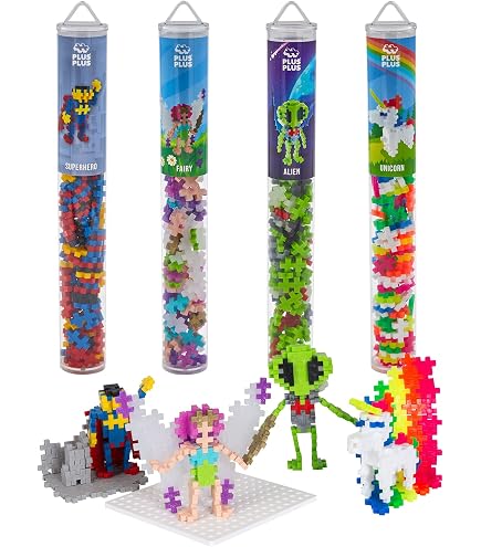 Plus-Plus - Confezione di 400 pezzi di vernice e piastra per costruzioni, costruzioni, giocattoli per bambini, STEM, VAPO, prodotti in Danimarca