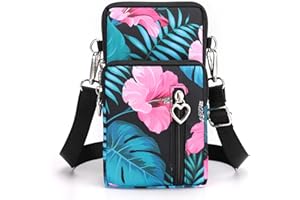 DUOLMI Crossbody Bags for Women, Waterproof Phone Pouch Wrist Bag Zipper Phone Bag Small Handbag Crossbody Shoulder Bag for iPhone 15 Pro Max/15/14/13/12/11 Samsung Galaxy S23 S22 or Phone Less 6.8 Inch
