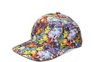 HAMINE Baseballmütze Kinder,Flach Einstellbare Basecap,Cartoon Mützen für Jungen Mädchen,Baseball Cap, Kappe Kinder Ab 7 Jahren (Mehrfarbig)