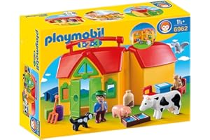 Playmobil 1.2.3. - 6962 - Ferme transportable avec animaux