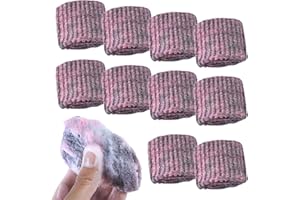 LONNALEE Tampon Jex avec Savon en Laine d'acier,10 Pièces Tampon Jex avec Savon, Épurateurs en Laine d'acier Pré-savons, Éponges De Nettoyage Ménager pour Éliminer La Saleté