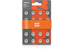 100%PEAKPOWER 100% PP LR44 20 Pack of LR44 Button cell batteries Also known as AG13 / A76 suitable for Toys Calculators/Tv Remotes/Watches etc