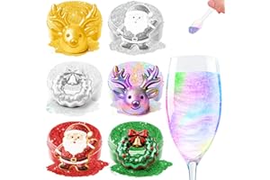 GENERIC Edible Glitter - 6 Colours x 5 g Edible Glitter for Drinks, Cocktail, Luster Dust Set, Vegan, Sprinkle Cake Glitter for Cake Decorations, Chocolate, Fondant, Cream, Dessert