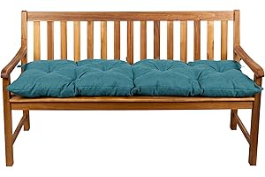 gutekissen Coussins pour Banc, Coussins pour balançoire de Jardin, siège LS (100x30, Turquoise)