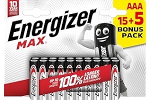 ENERGIZER MAX Energizer Alkaline Max - Pack de 15+5 pilas Alcalinas MAX AAA