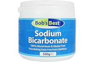 Bob's Best Sodium Bicarbonate Baking Soda 500g for Cooking, Baking, Cleaning & Personal Care - Aluminium & Gluten Free