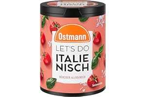 ‎OSTMANN Ostmann Gewürze - Let's Do Italienisch | Gewürzzubereitung für italienische Pasta oder Bruschetta | Würziger Allrounder mit Oregano und Knoblauch | 60 g in recyclebarer Metalldose