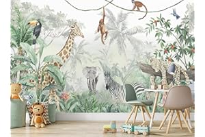 Naturempress Carta Da Parati 3D Moderna Animale Della Giungla Fotomurali Moda Decorazione da Muro XXL Poster Gigante Design Carta per pareti