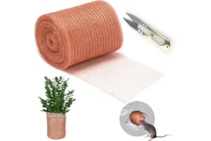 NVGVUP Siatka miedziana, 12,7 cm x 9 m, taśma miedziana, ogrodzenie ślimaków, ochrona roślin do domu i ogrodu