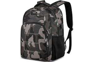 LIOKESA Rucksack Herren,Rucksackschule Laptop Rucksack Schulrucksack Jungen Teenager mit 15.6 Zoll Laptopfach,Wasserdicht Rucksack Arbeit Schultasche mit USB für Schule, Wandern Reisen, Business, Tarnung