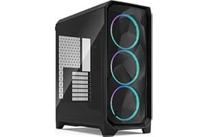 Fractal Design Meshify 3 RGB czarny odcień światła ze szkła hartowanego - etui do gier PC o wysokim przepływie powietrza - siatkowy panel przedni - trzy wentylatory ARGB Momentum 14 Gen 2 w zestawie