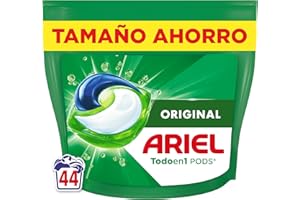 Ariel PODs Platinum, Detergente Líquido En Cápsulas Original Cápsulas, 44 Lavados, el embalaje puede variar