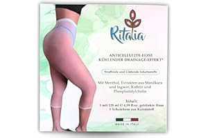 ‎RITALIA Ritalia® Wiederverwendbare Leggings beinwickel wassereinlagerung Cryo Profi-Behandlung mit kühler Wirkung für Beine Gesäß Hüften und Bauch Besser Schlankheitspflaster Bandagen Body Wrap