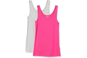 Amazon Essentials Débardeur en Coupe cintrée Femme, Lot de 2
