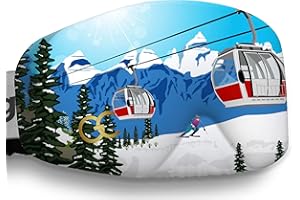 GogglesCover Premium: Protective ski and snowboard goggles cover, cable car design Premium