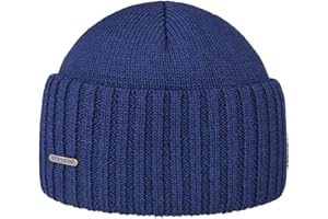 Stetson Northport Gorro de Invierno de Lana Merina - Gorra Fabricada en Italia - Gorro Marinero para Mujer/Hombre - otoño/Invierno -