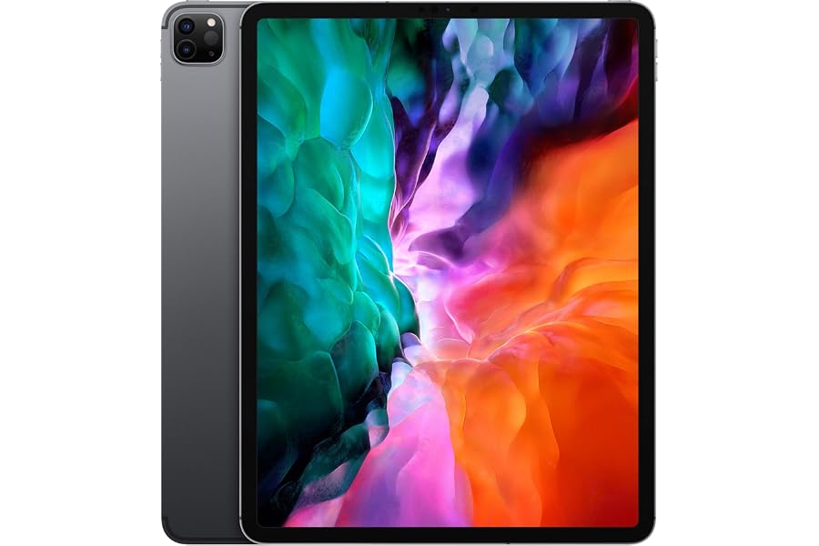 2020 Apple iPad Pro (12.9-zoll, Wi-Fi + Cellular, 128GB) - Space Grau (Generalüberholt)