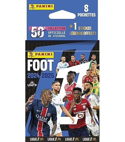 Boîte Métal Panini Tin Box Display Vide – Foot 2024/2025, Collector 50 Ans