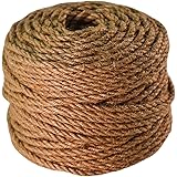 TerraUno - Juteschnur in braun – Länge: 50m I Durchmesser: 4mm I Bindeschnur für Pflanzen und Blumen im Garten I Paketschnur 