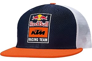 Red Bull KTM New Era Fletch Trucker Cap, Unisex One Size - Official Merchandise Blue