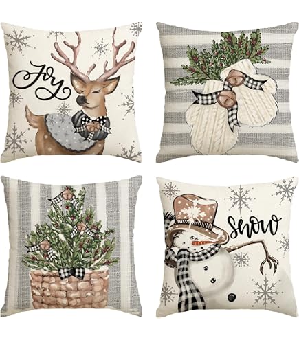 ITFRO Kissenbezug – 30,5 X 50,8 Cm, Beige, Mit Hundepfoten Und Spruch „Love Is A Four Legged Word“, Jute-Optik, Nur Vorderseite Bedruckt