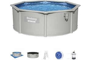 Bestway Piscina sobre el Suelo, Hydrium™, diámetro 360 x 122 cm, Filtro de Arena