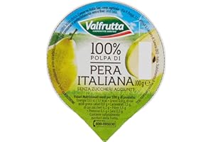 Valfrutta - 100% Polpa di Pera, senza zuccheri aggiunti, senza glutine - 60 vaschette da 100gr