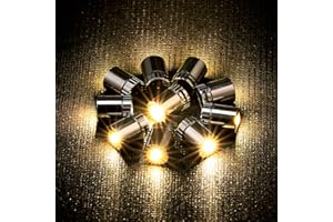 LIHAO 10pcs Mini LED Lights Battery Operated LED Lights for DIY Crafts Paper Lantern Party Decoration Accessories-Warm White