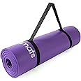 Yoga Mat Thick Exercise Mats - Eco Friendly Non Slip Yoga Mats for Women and Men. A Gym Mat with Carry Strap, Large Fitness Mat Workout Mats for Yoga Pilates Gymnastics an Exercise Mat for Home Gym